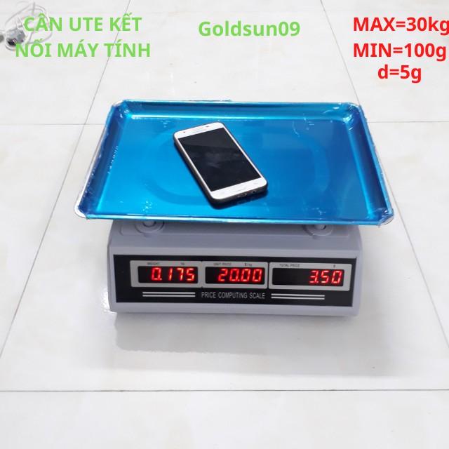 Cân điện tử tính tiền UTE 30kg/5g bán hàng siêu thị