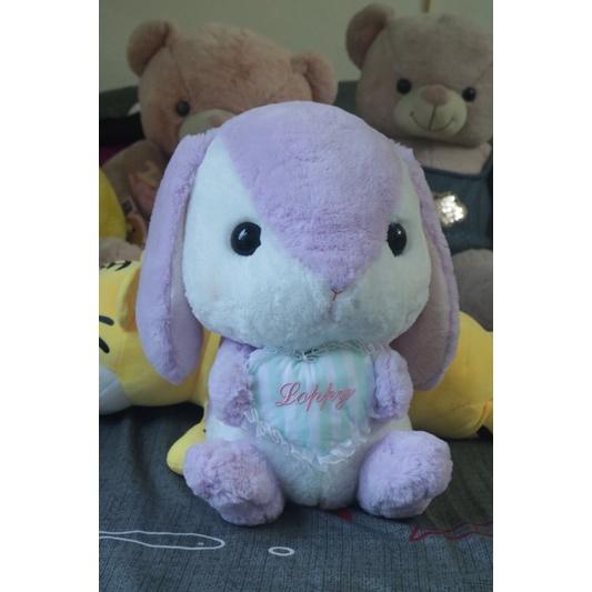 (Ảnh thật) THỦ BÔNG THỎ BÔNG NHẬT BẢN CAO CẤP/Pote Usa 16'' Purple Plush Loppy Bunny Amuse