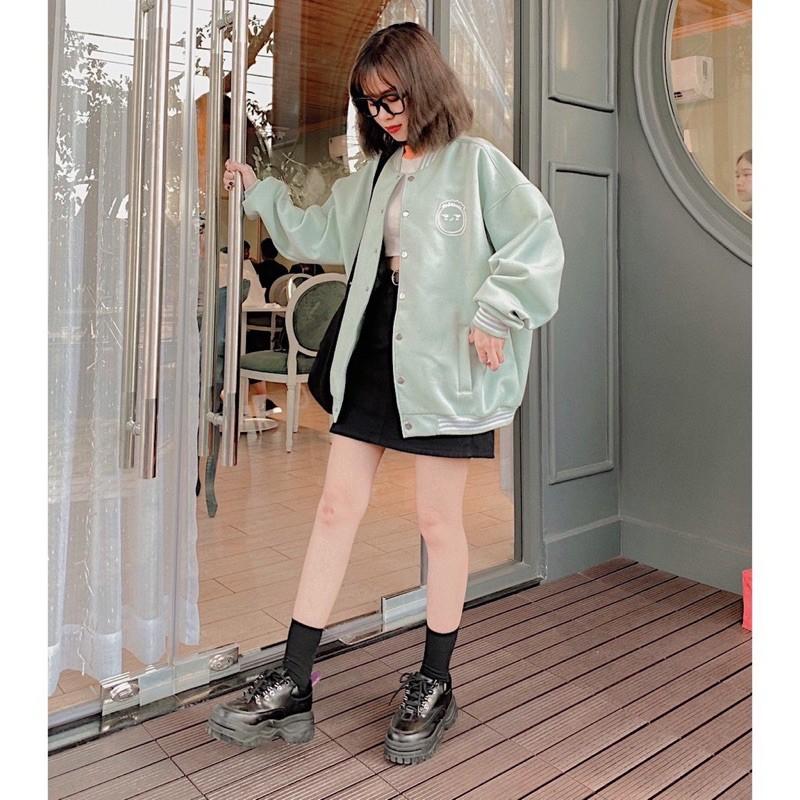 Hình ảnh Áo khoác BOMBER F Tay dài form rộng Ulzzang ️/Nam nữ unisex ️ Jaystoree