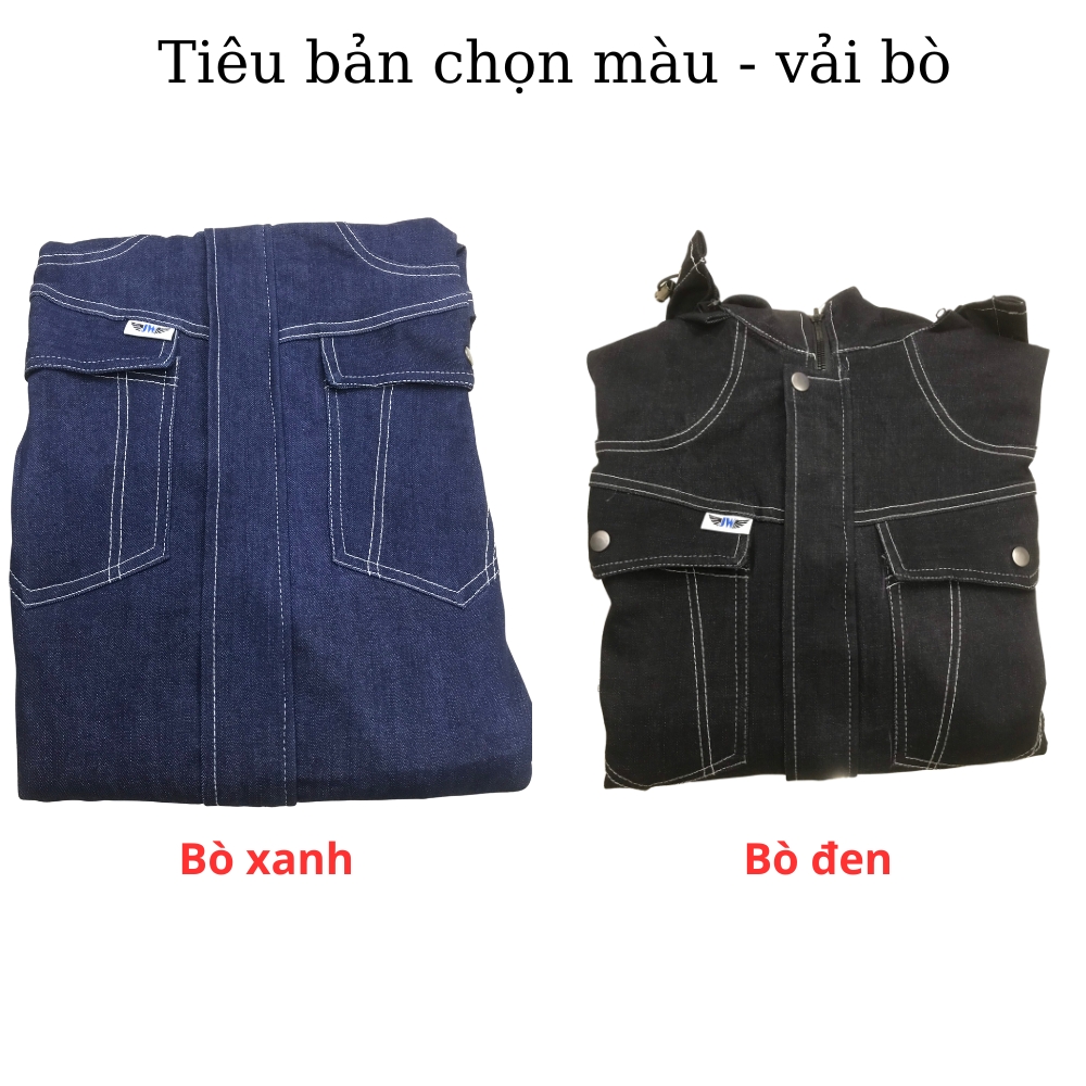 Áo điều hòa Nhật Bản JW 21V năm 2023, chất vải bò Denim, pin dung lượng cực lớn 25000mAh, quạt không chổi than tốc độ cao cánh có thể tháo rời