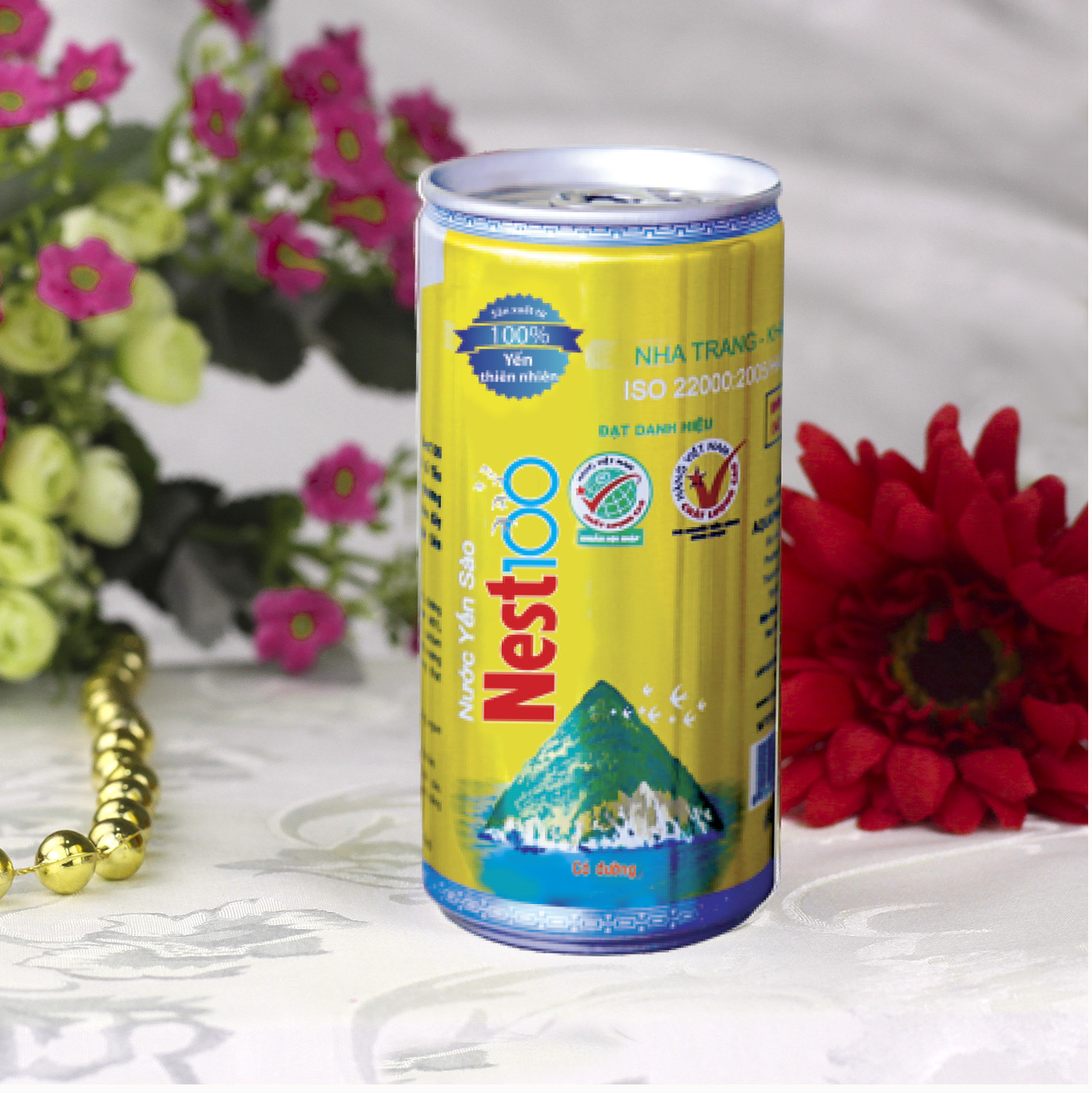 Nước Giải Khát Yến Sào Nest100 Có Đường - lon 190ml (Khay 30 lon)