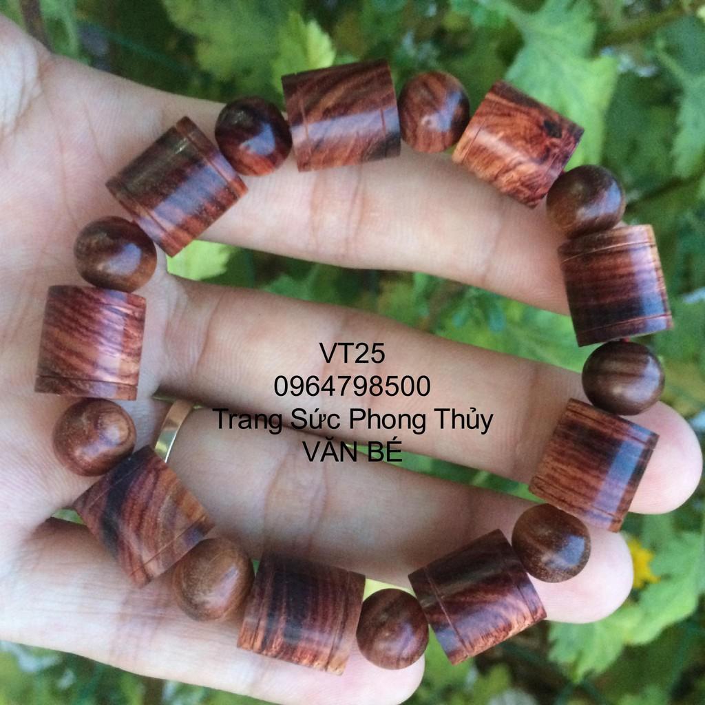 Vòng tay Gỗ Trắc Trúc 12mm