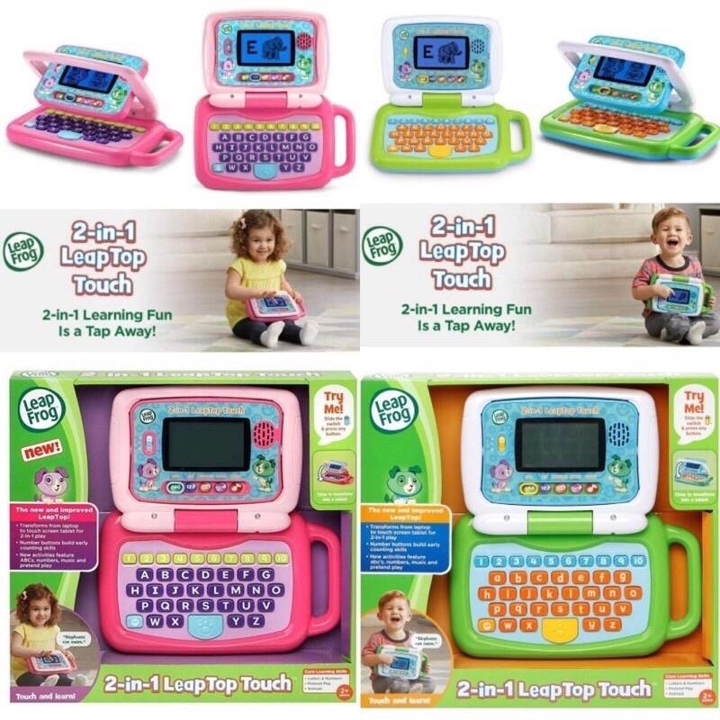 Laptop Leapfrog màn hình led cảm ứng 2in1 (xanh-hồng) Mỹ