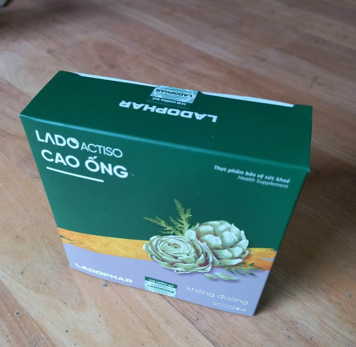 Cao ống Atiso Ladophar không đường Hộp 10 ống 10ml Giúp mát gan, lợi mật, hỗ trợ tăng cường chức năng gan, giúp cải thiện quá trình tiêu hóa do chức năng gan kém tặng 1 túi trà