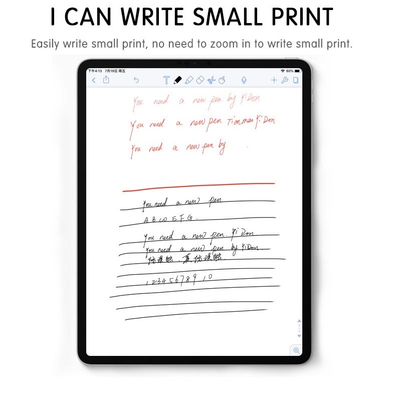 Bút cảm ứng stylus thông minh đầu bút 1.4mm siêu mịn mượt hiệu WIWU Pencil X cảm ứng điện dung cho iPad trang bị thời lượng pin cao - Hàng nhập khẩu