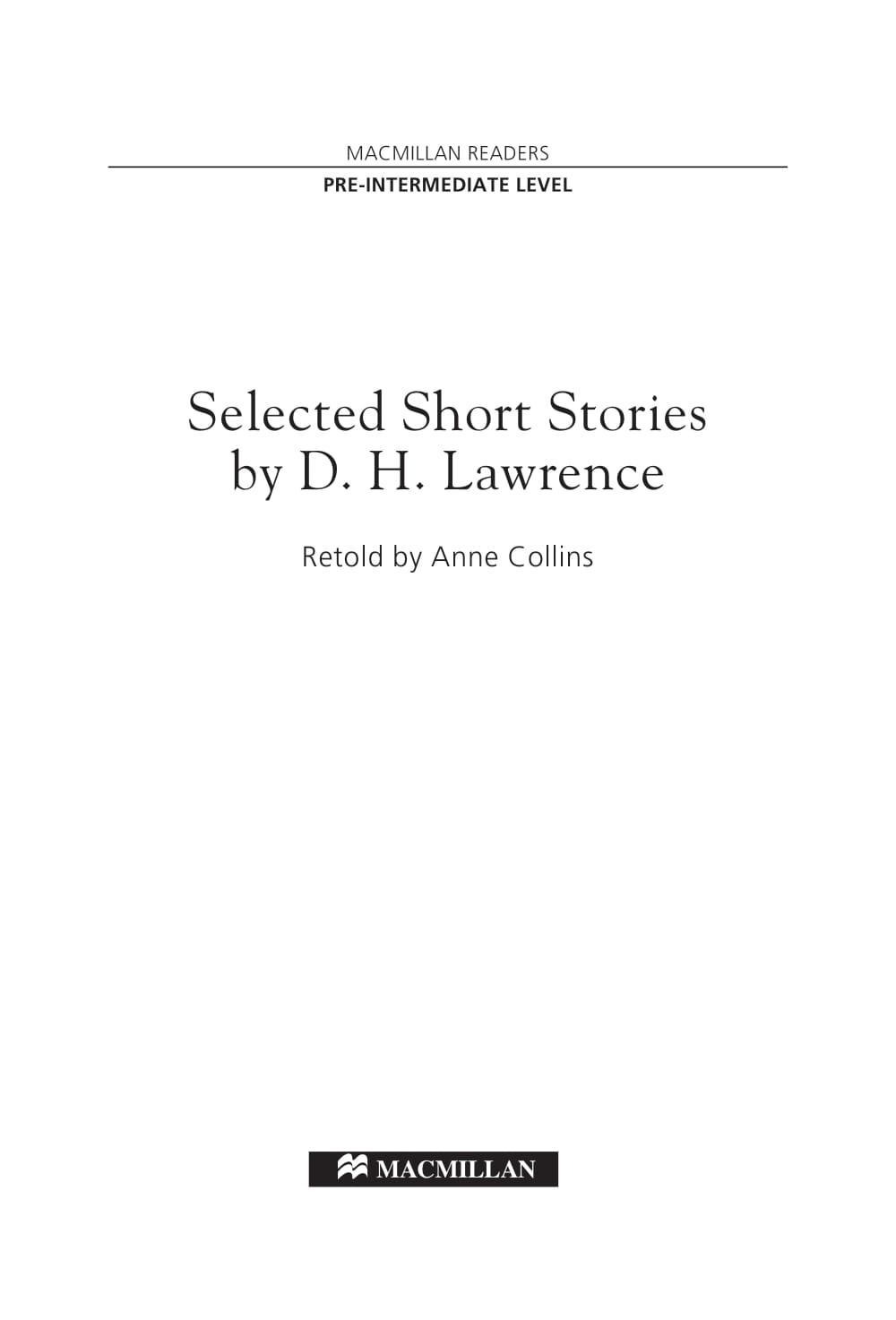 MR Selected Stories Pre Intermediate