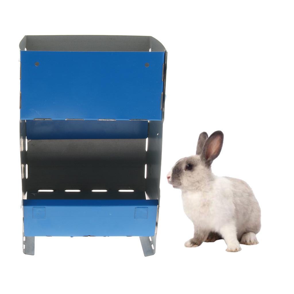 Small Animals Bunny Rabbit Cage Hanging Hay Feeder Rack Iron Hay Manger