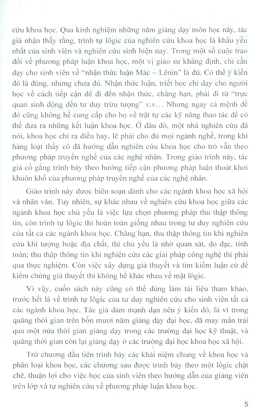 Giáo Trình Phương Pháp Luận Nghiên Cứu Khoa Học