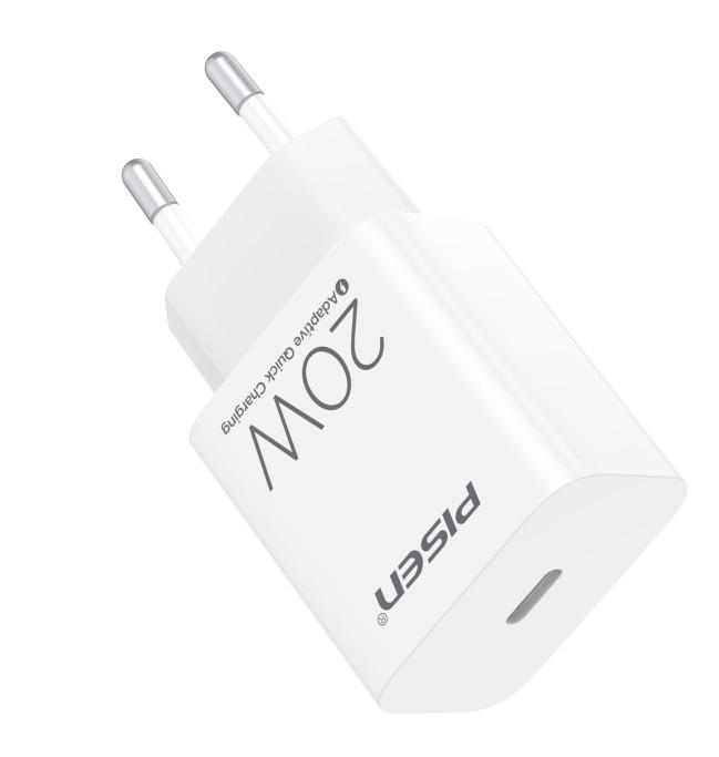 Sạc Nhanh Pisen Quick - Mr White USB-C 20W