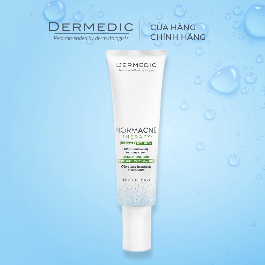 Kem dưỡng Dermedic cho da dầu mụn NORMACNE THERAPY utra-moisturing Soothing Cream Acne porone skin 40ml