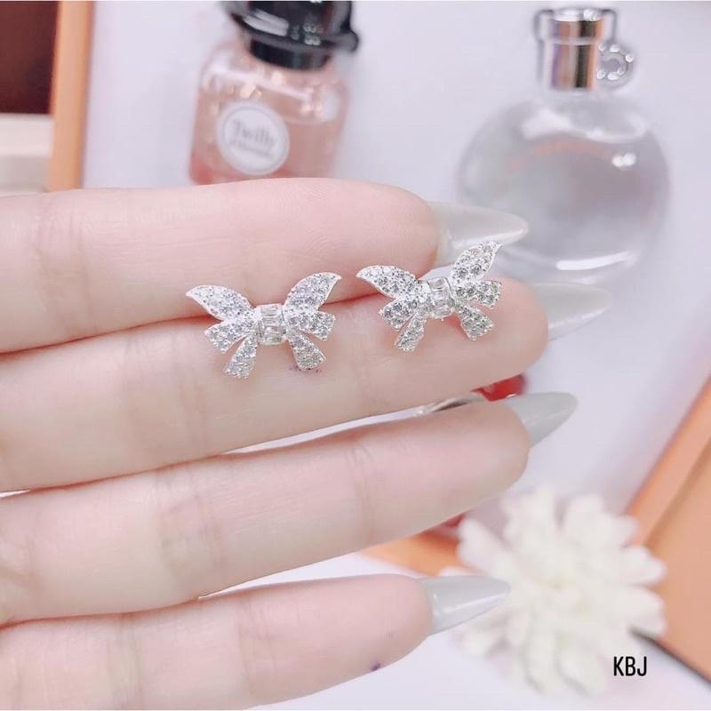 Bông tai nữ siêu xinh, chất liệu bạc ta. Sáng đẹp lung linh- Bạc Nomi