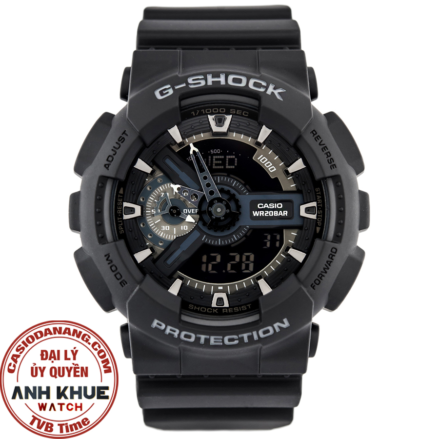 Đồng hồ nam dây nhựa Casio G-Shock chính hãng GA-110-1BDR