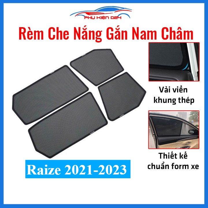 Bộ rèm chắn nắng Raize 2021-2022-2023 cố định nam châm thuận tiện