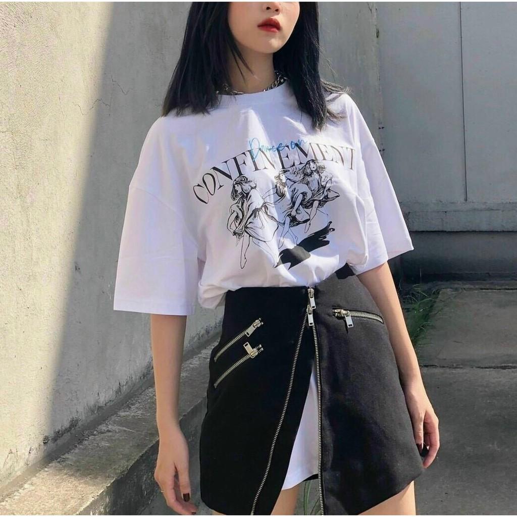 ÁO THUN IN CONFINEMEN TRẮNG - AT0442