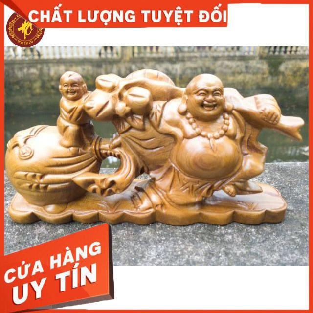 Tượng phật di lặc gỗ thơm BÁCH - XANH ngát mùi hương