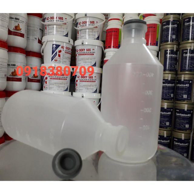 Chai nhựa 500ml nút cao su, chai 500ml nước biển