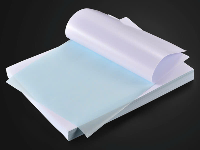 Xấp 100 Tờ Giấy Decal A4-A5 Đế Xanh-Đế Vàng In Tài Liệu