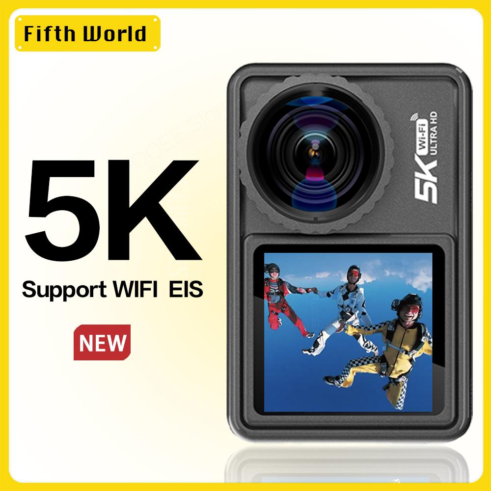2023 Camera hành động mới 5K 4K 60fps EIS có thể trao đổi được 48MP ZOOM ĐIỆN THOẠI PHIM ĐIỆN TỬ ĐIỆN