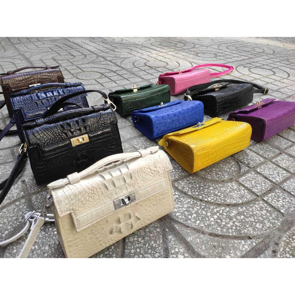 Cầm tay Da cá sấu cho nữ Thiết kế dạng túi đeo dễ thương!
