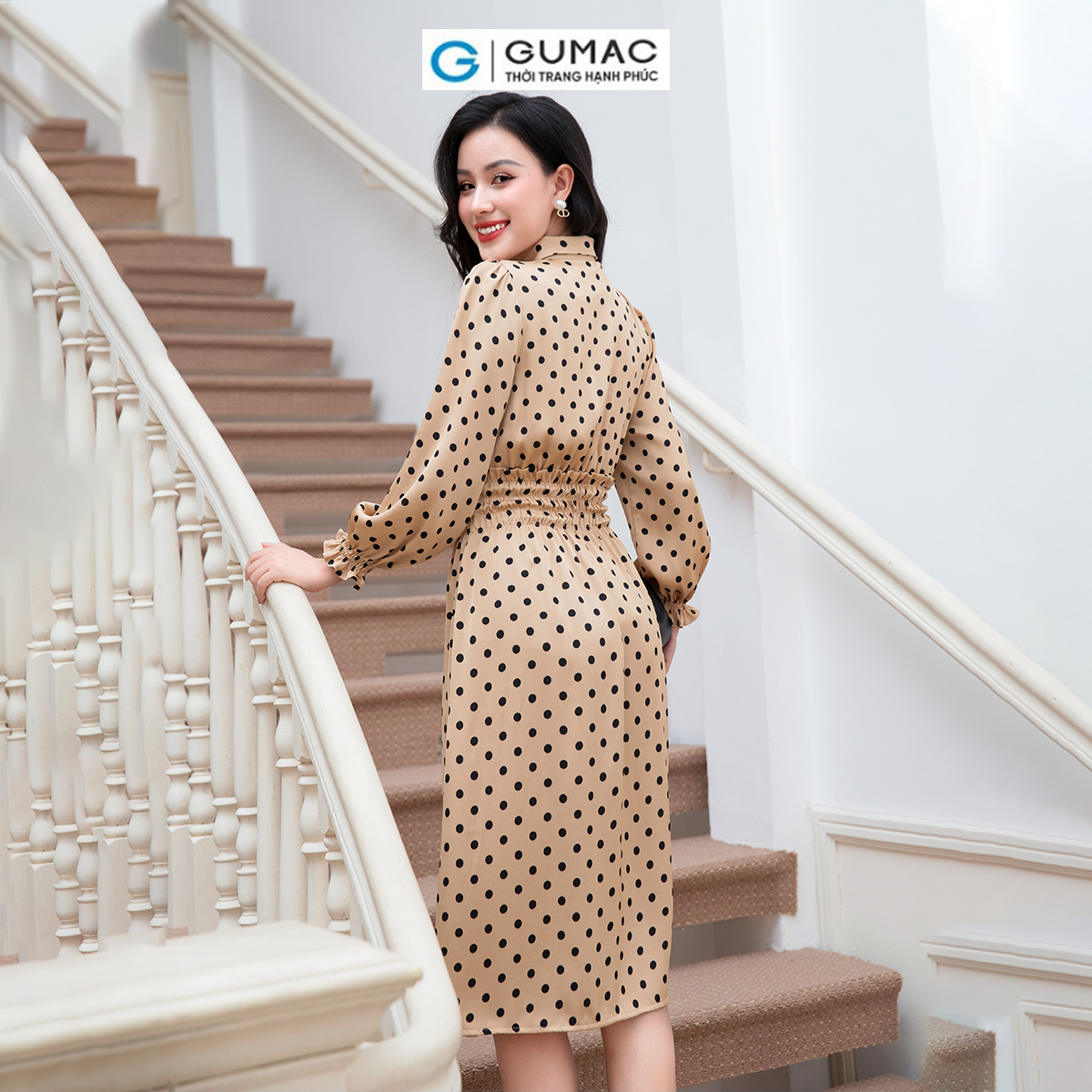 Đầm bo chun eo GUMAC DD10001