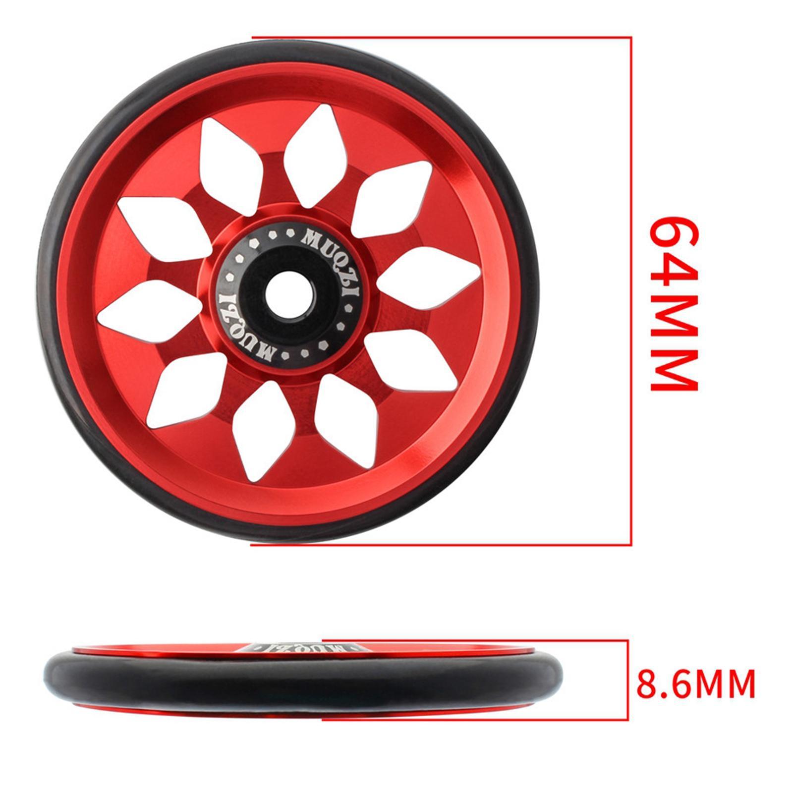 60mm Folding  Wheel  Wheels for  Transport Carry Black