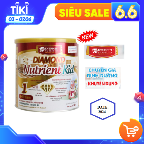 (HẾT DATE) Eneright Diamond Nutrient Kid 1 900 gr : cho trẻ suy dinh dưỡng thấp còi từ 6- 36 tháng