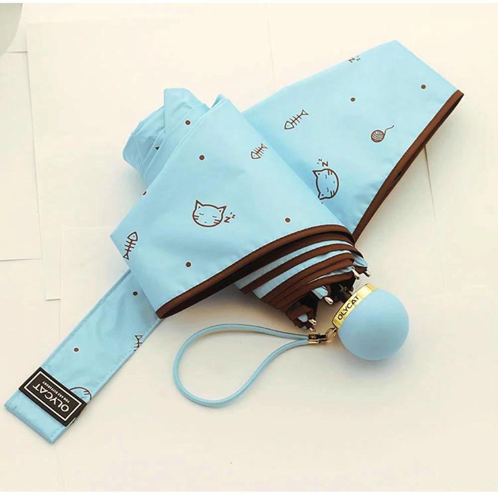 Ô dù cao cấp OLYCAT mini chống tia UV - Mẫu Lazy Cat