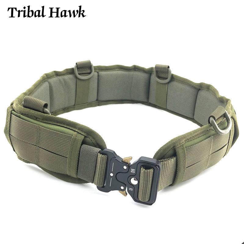 Chiến Thuật Molle Đai Quân Sự Quân Đội Airsoft Trận Thắt Lưng Nam Ngoài Trời Chiến Đấu Săn Bắn Bóng Sơn CS Mềm Độn Máy Bay Tiêm Kích Eo Nơ