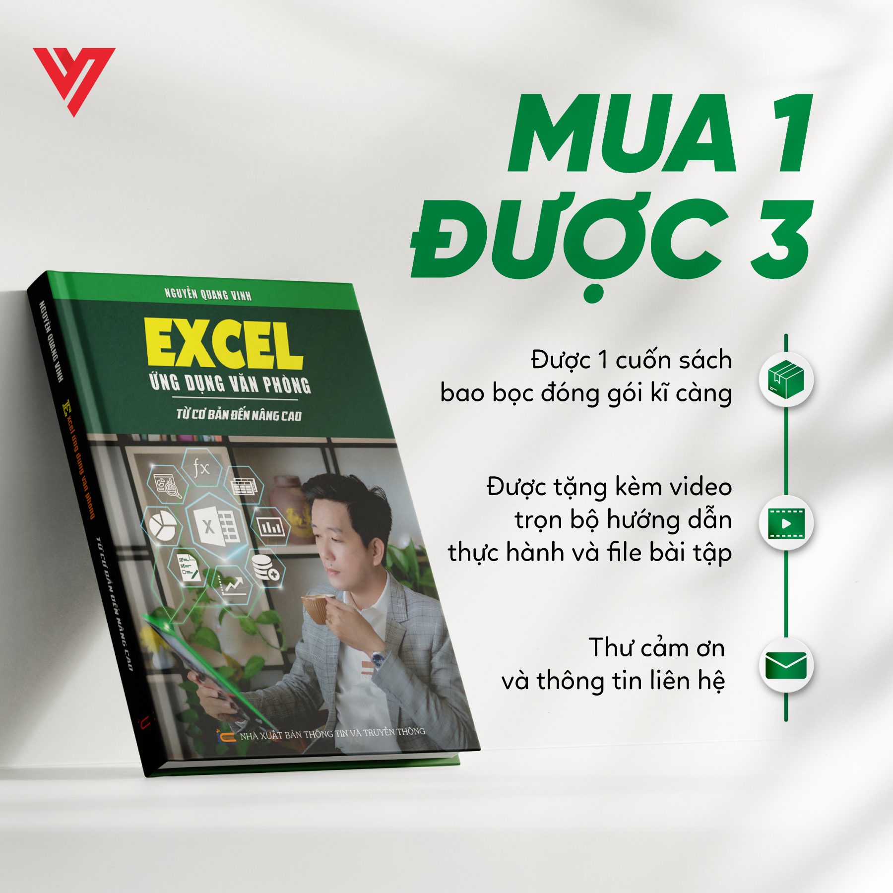 Combo 4 Sách Word -  Excel - Power Point - 150 TT ĐÀO TẠO TIN HỌC Ứng Dụng Văn Phòng Kèm Video Khóa Học