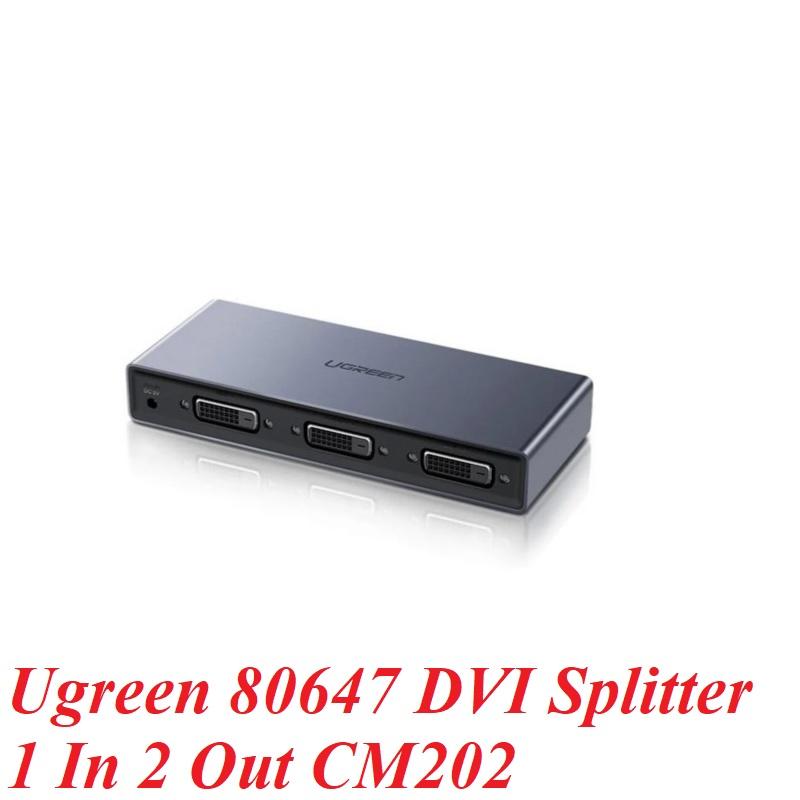 Ugreen UG80647CM202TK 1920x1080 @ 60Hz Bộ chia 1 cổng DVI 24+1 ra 2 cổng DVI 24+1 - HÀNG CHÍNH HÃNG