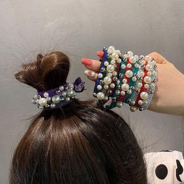Buộc Tóc Cầu Vòng Ngọc Trai