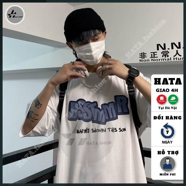 Áo thun unisex tay lỡ, Áo thun unisex nam nữ HATA Fashion in hình cute chất mát mịn mã ZQ52