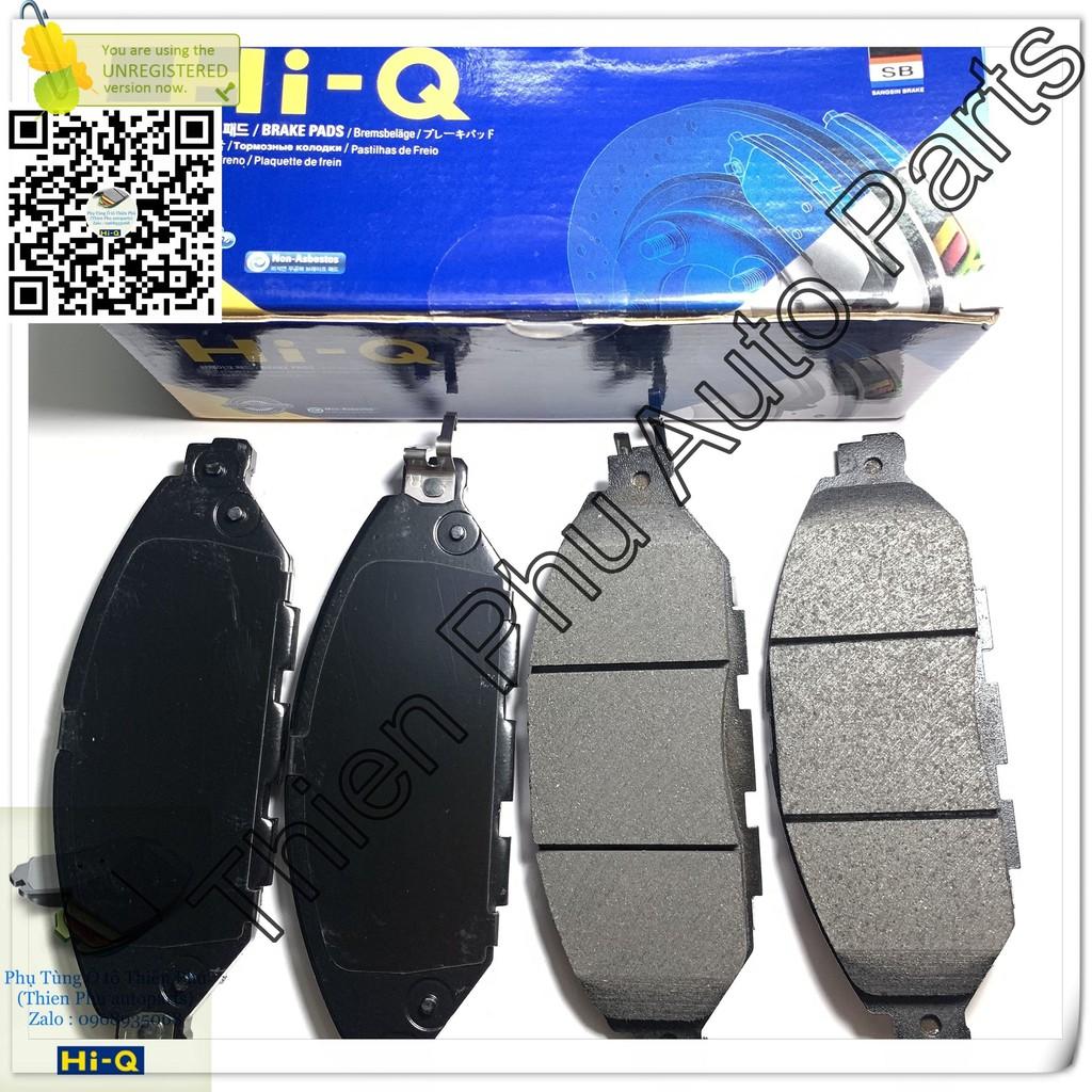 Má phanh chính hãng Hi-Q cho Nissan Navara 2016 Trước - Bố thắng trước. OEM Brake Pad : D10603JA0A
