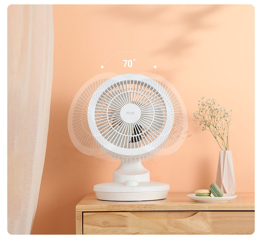 Quạt Lưu Hành Xiaomi Five Với Luồng Gió 3d Tự Nhiên Và Đa Chiều