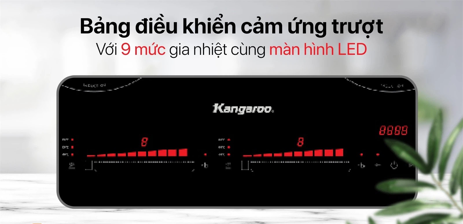 Bếp Điện Từ Đôi Thái Lan Kangaroo KG865i - Hàng Chính Hãng