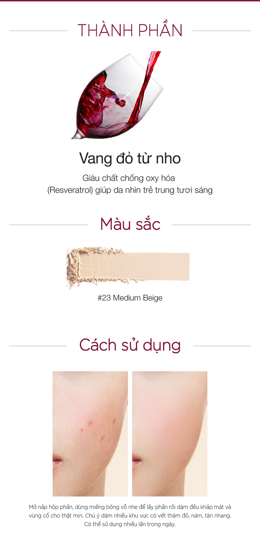 Phấn phủ Baby Bright Red Wine Cover Pact SPF 30 PA++ 6.5g