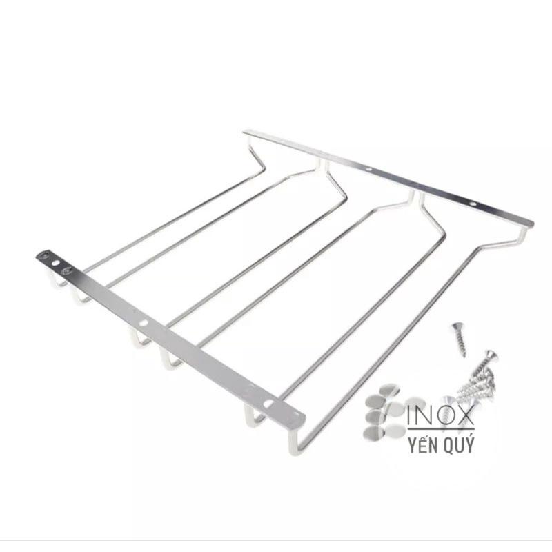 Sus304 giá treo ly 3 hàng inox sâu 27cm 30cm và 40cm
