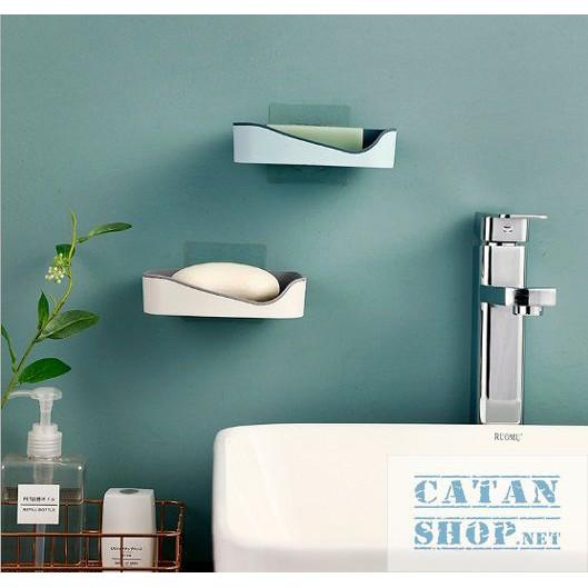 Khay để xà bông, hộp đựng xà phòng 2 Lớp sang trọng không lo bị đọng nước trong khay GD295