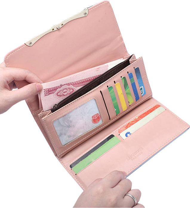 Ví bóp dài nữ Logo Nơ Xinh phong cách Hàn Quốc