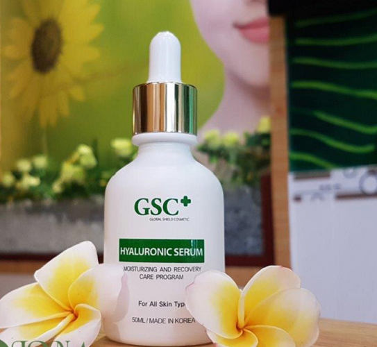 Tinh chất dưỡng ẩm GSC+ Hyaluronic Serum - Phục hồi, cấp nước, làm sáng da