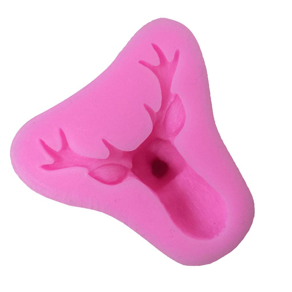 3D Elk Silicone Mold Fondant Cake Mould Decorating Chocolate Baking Mold