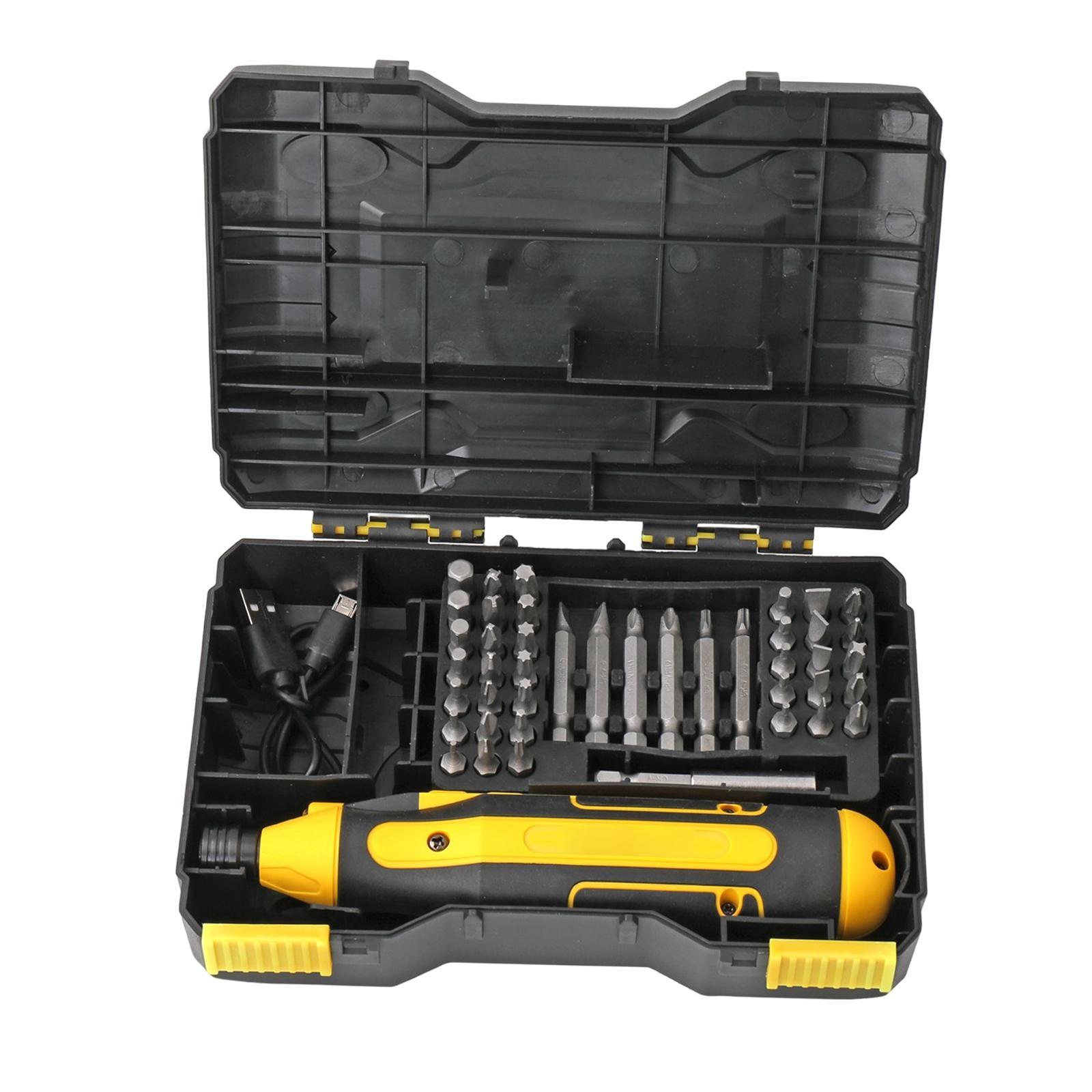 44x Electric Screwdriver Kit Manual Repair Tools Precision for Household Furniture