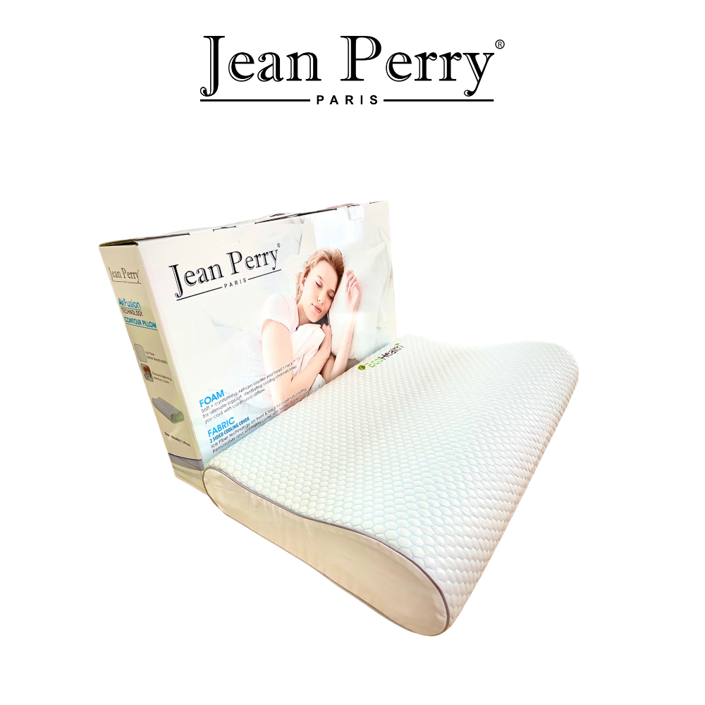 Gối nằm cao su non Jean Perry Memory Foam Air Fushion Contour