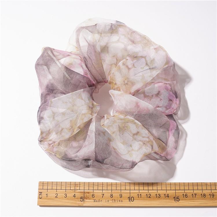 Dây Cột Tóc (Buộc Tóc) Scrunchies Màu Loang Tiểu Thư HOT TREND Bản To Vải VOAN - DT013