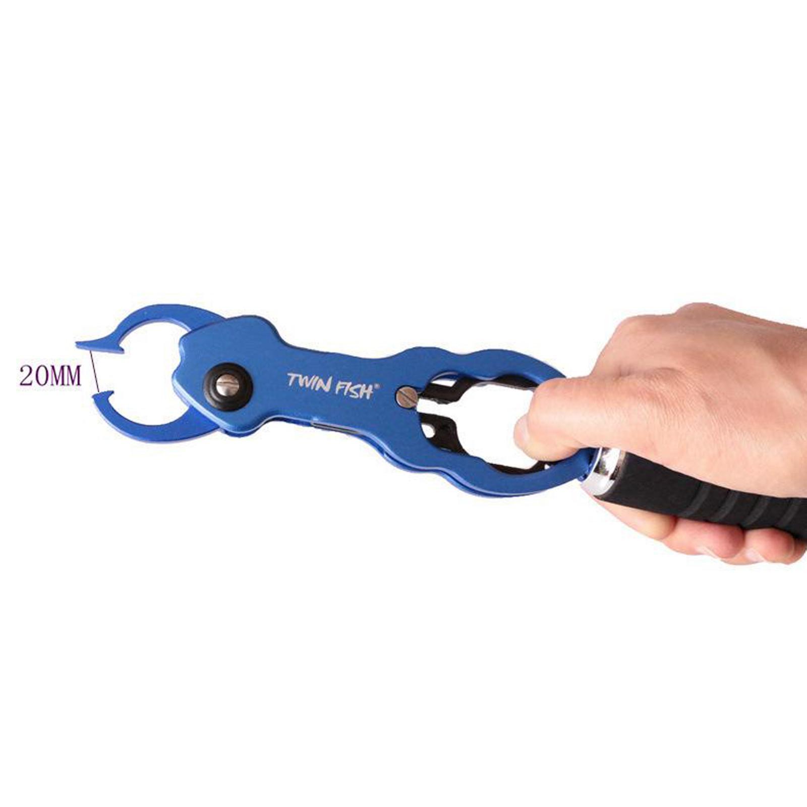 Fishing Pliers Grip Fish Lip Gripper Fish Controller Hook Remover Tool Blue