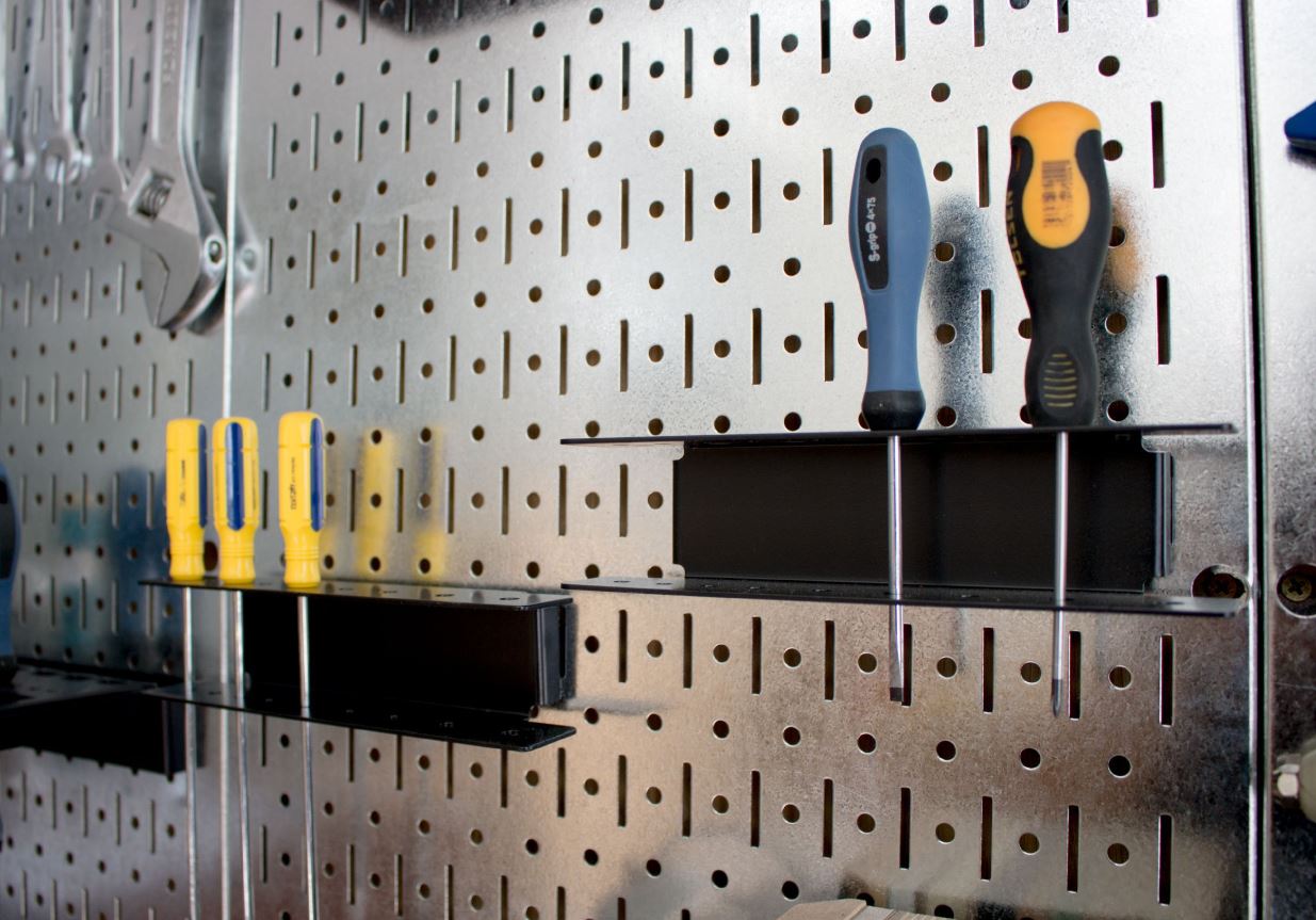 Giá tu vít Pegboard - Giá treo bằng thép sơn tĩnh điện - Phụ kiện móc treo dụng cụ Pegboard