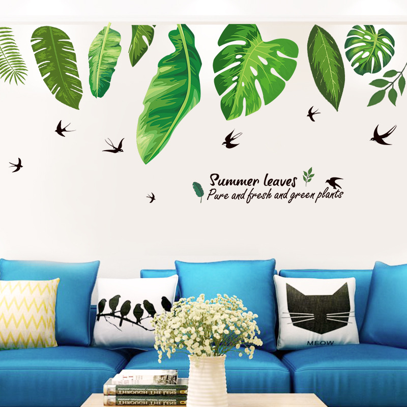 Decal dán tường Grean Leaves Art XL8362