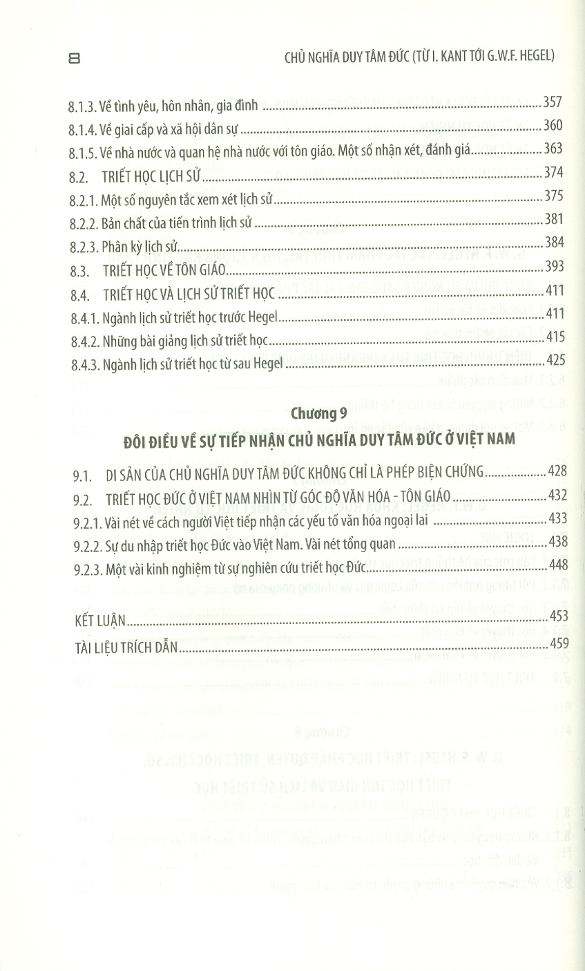 Chủ Nghĩa Duy Tâm Đức - Từ I.Kant Tới G.W.F Hegel (Tủ Sách Khoa Học, Giáo Trình KHXH & NV)