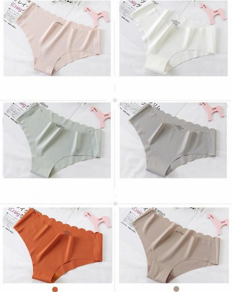 Combo 5 Quần Lót Nữ Su Đúc Không Đường May Viền Lưng, Freesize, Giao Nhiều Màu Tặng Kèm 5 Thun Cột Tóc Siêu Xinh
