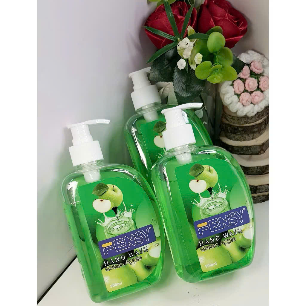 Nước rửa tay Fensy táo xanh 500ml - Hương táo tươi mát, làm sạch nhẹ nhàng, diệt khuẩn tối ưu